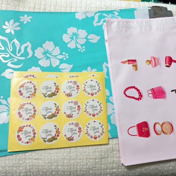 Poly Mailers & Thank you Stickers - Picture 1 of 6